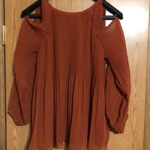 Cute cold shoulder top